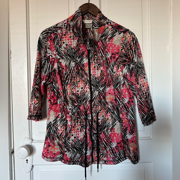 Christopher & Banks Mesh Athleisure Jacket - Women's Petite Medium - Picture 5 of 10
